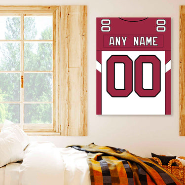 Arizona Jersey Custom Canvas Print Wall Art for Boy Girl Men Women Football Personalized Canvas Art